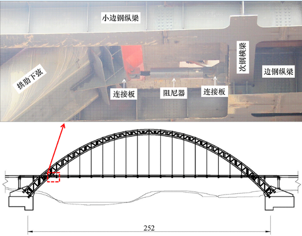 桥梁阻尼器安装实例图